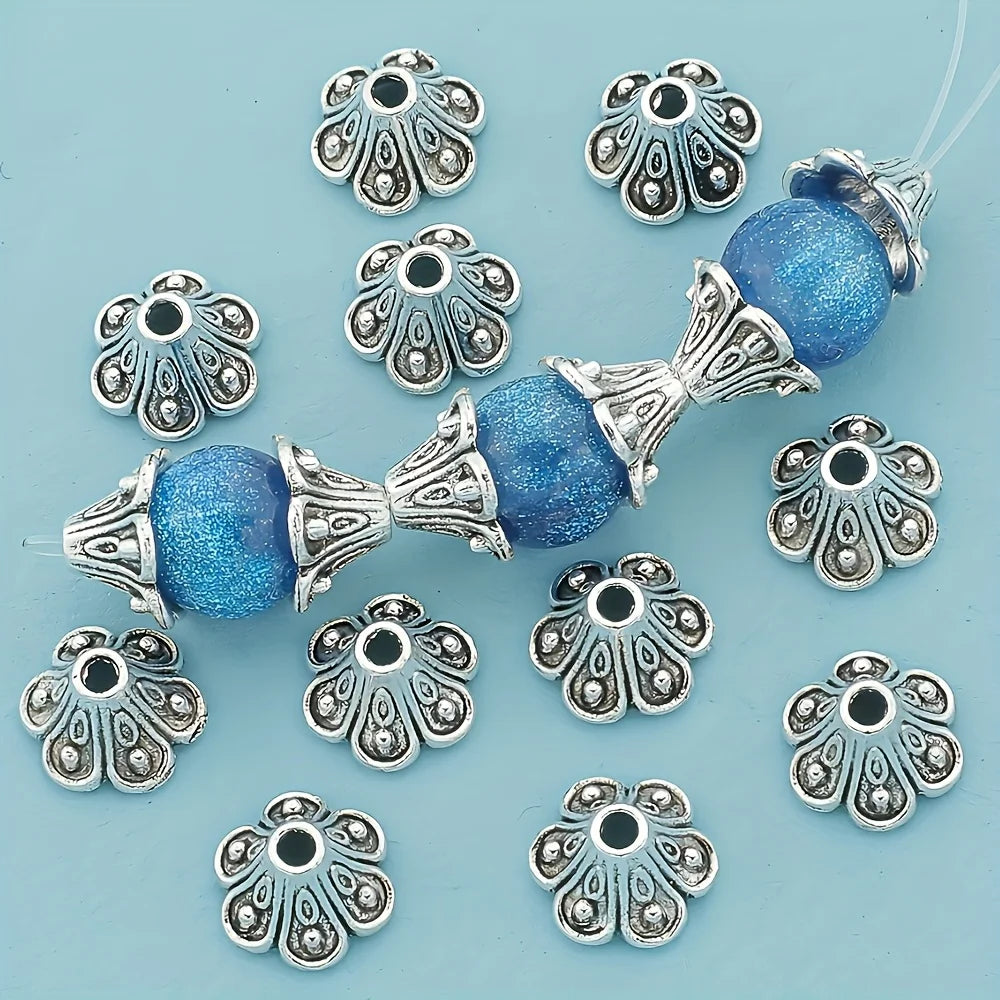 392pcs Alloy Bead Caps, Suitable As Materials for DIY Jewelry Making.