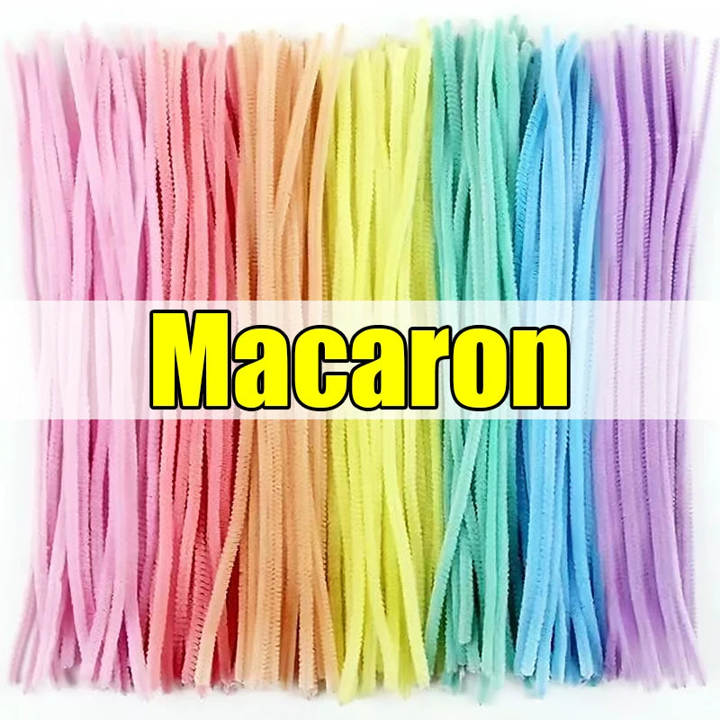 1000/10pcs Colorful Twisting fluffy Pipe Cleaners Stems