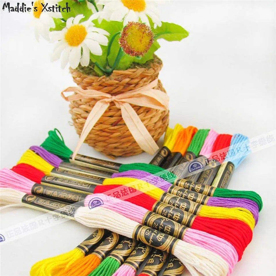 High Quality Cross stitch Floss Embroidery thread ,447 color