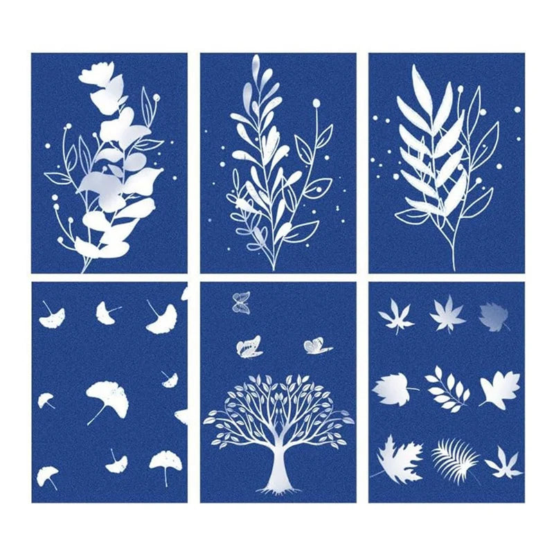 30 Sheets Blue Cyanotype Paper Sun Art Paper Kit