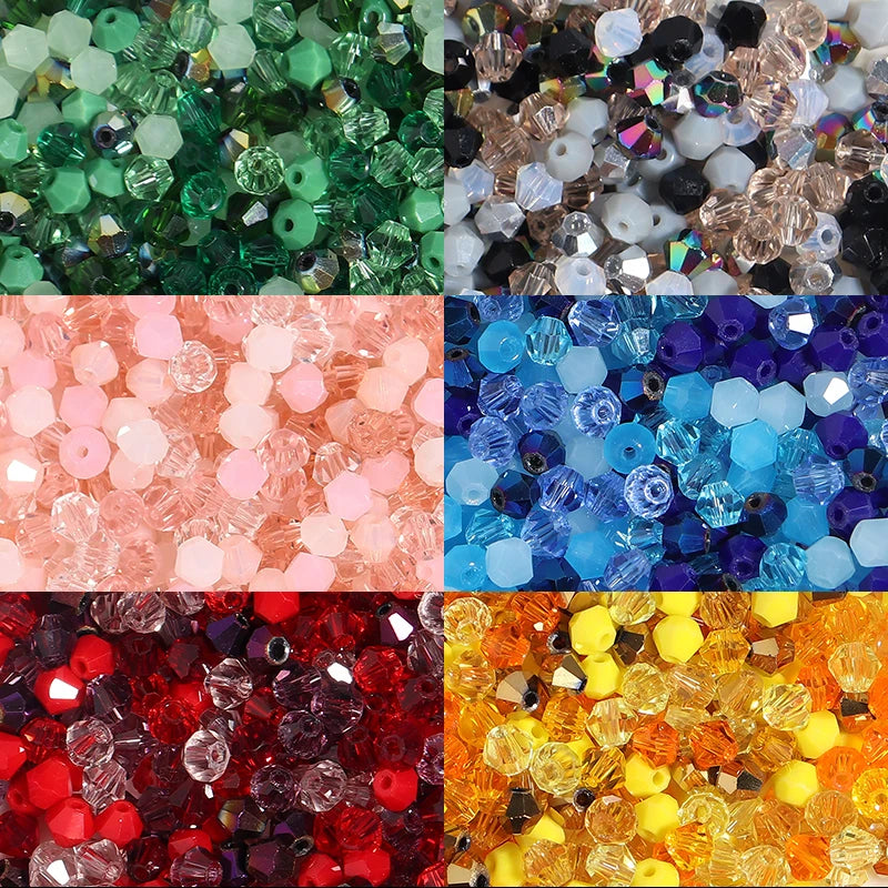 200pcs/Lot Mixed Color  Bicone Beads for Jewelry Making