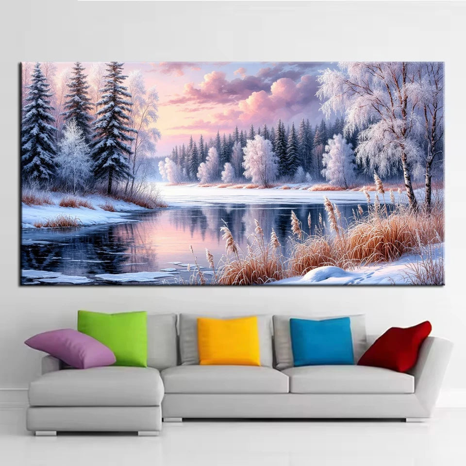Beautiful Forest Scenery Picture DIY Diamond Painting Cross Stitch Full Drill Diamond Mosaic New Collection Home Decor