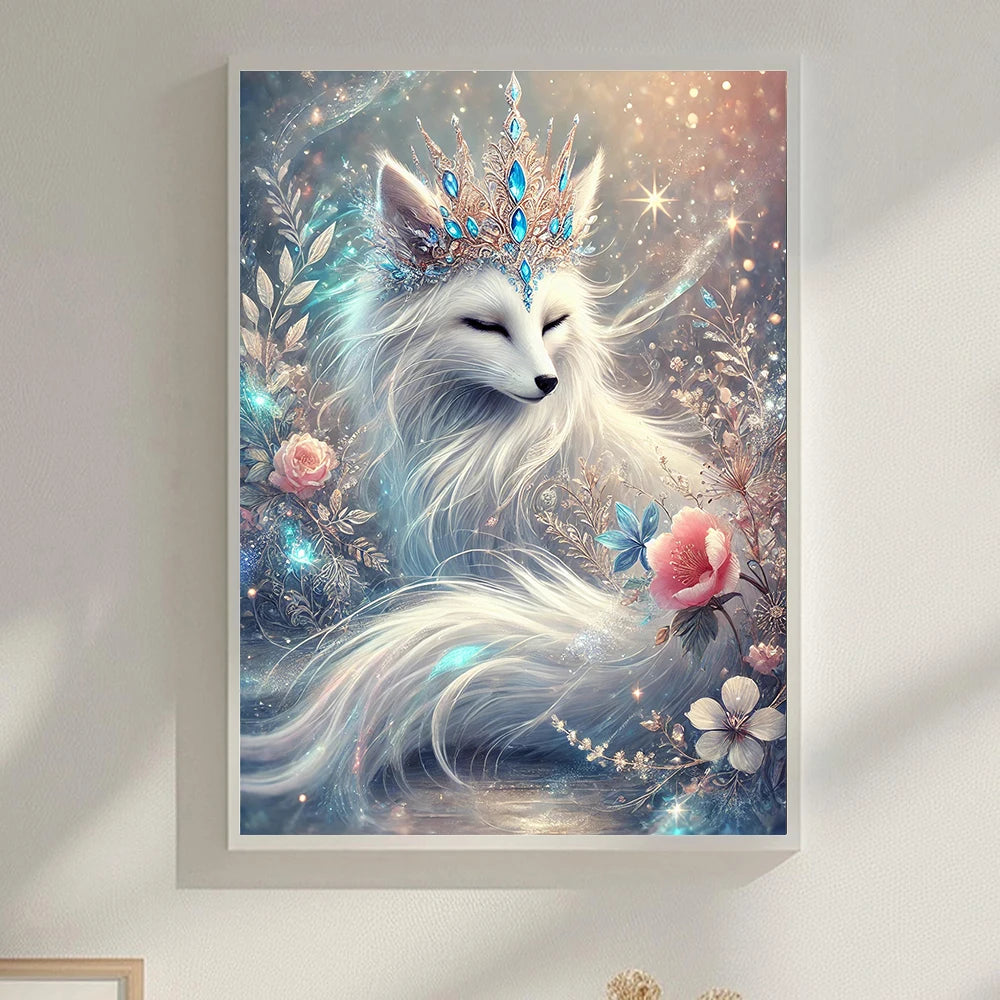 5D DIY Diamond Painting Cross Stitch Animal Fox