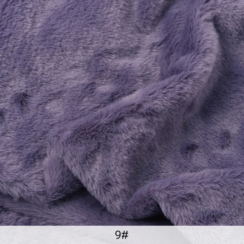 Rabbit Fur Fabric Soft Short Plush.