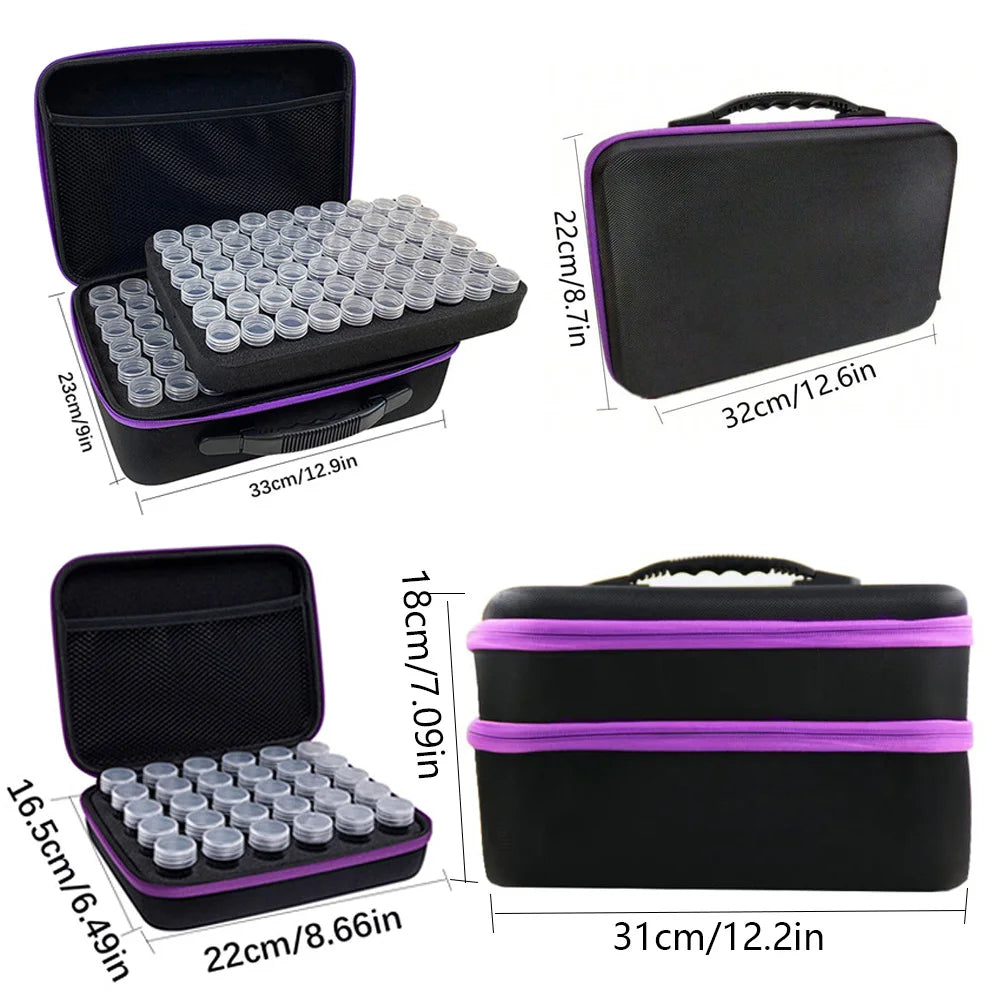 30/60/120/240 Jars DIY Diamond Painting Multifunctional Storage Box