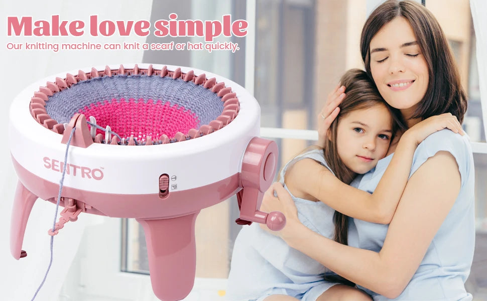40 Needle cranked knitting machine Smart Knit Loom Machine , Manual