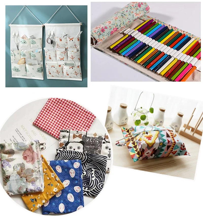 5Pcs/Set 25cmX25cm  Quilting Cloth Patchwork Needlework Handmade DIY Material