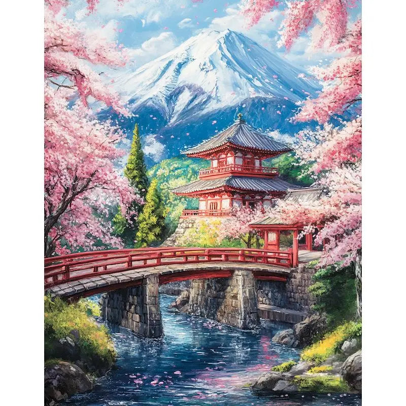 Cherry Blossoms 120 Colors Resin Diamond Painting