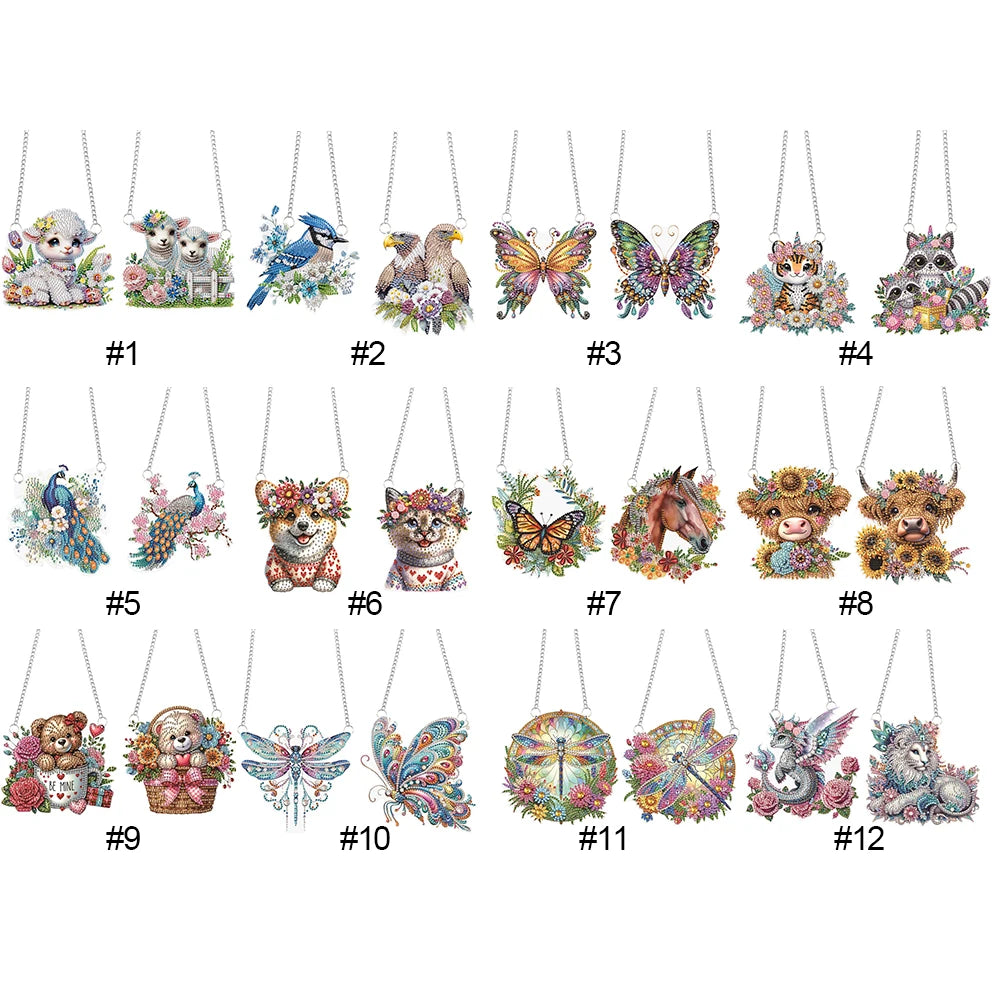 2Pccs Colorful Animal Diamond Painting Kit