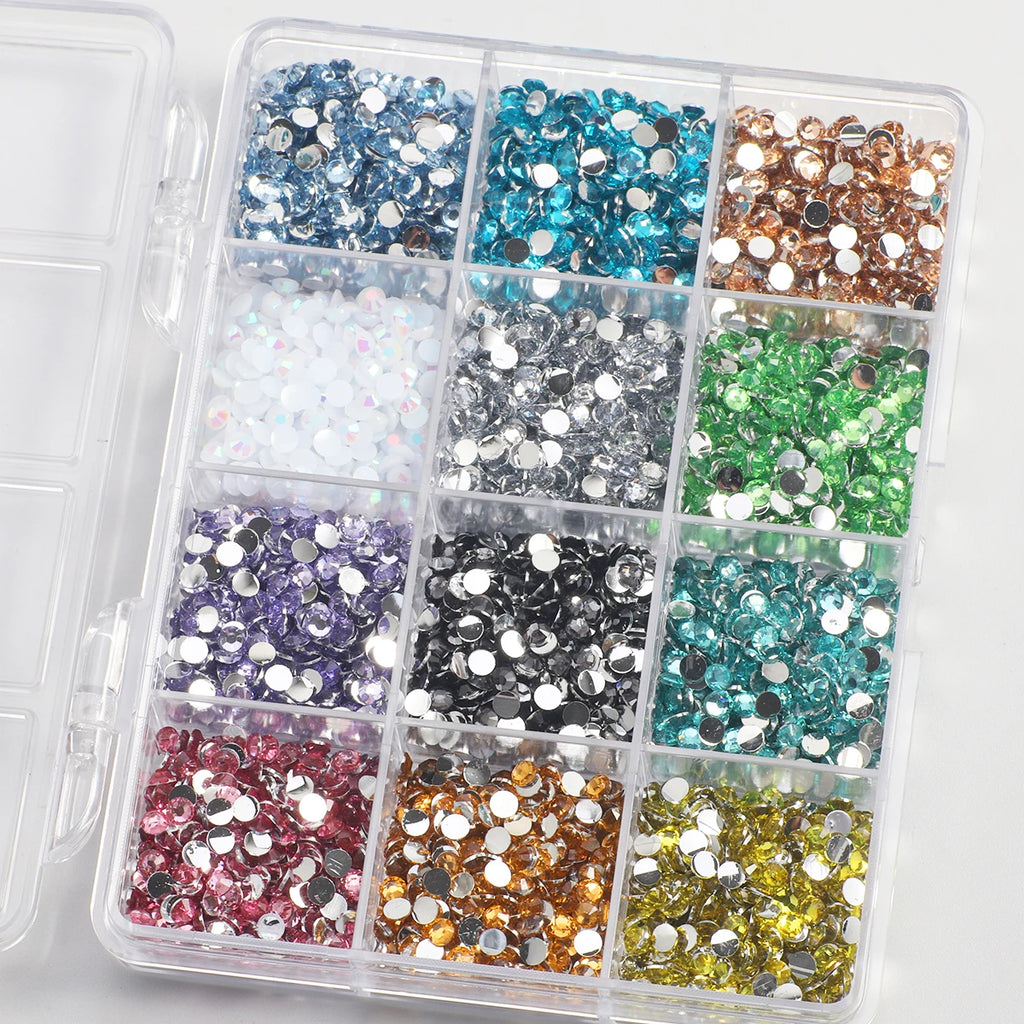 3D multi-color resin nail diamond kit