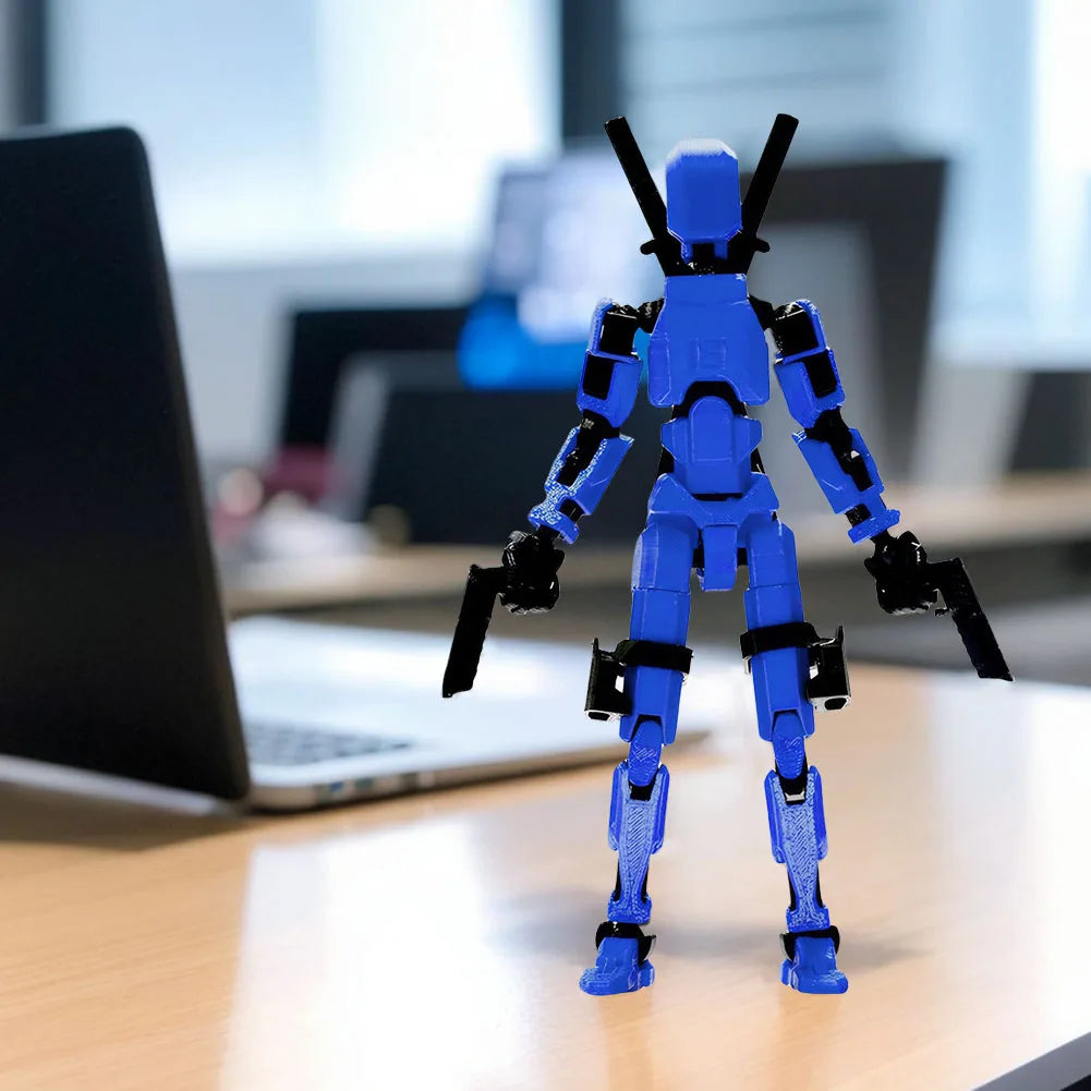3D Printed Action Figure Multi-Jointed Action Figures Assembly