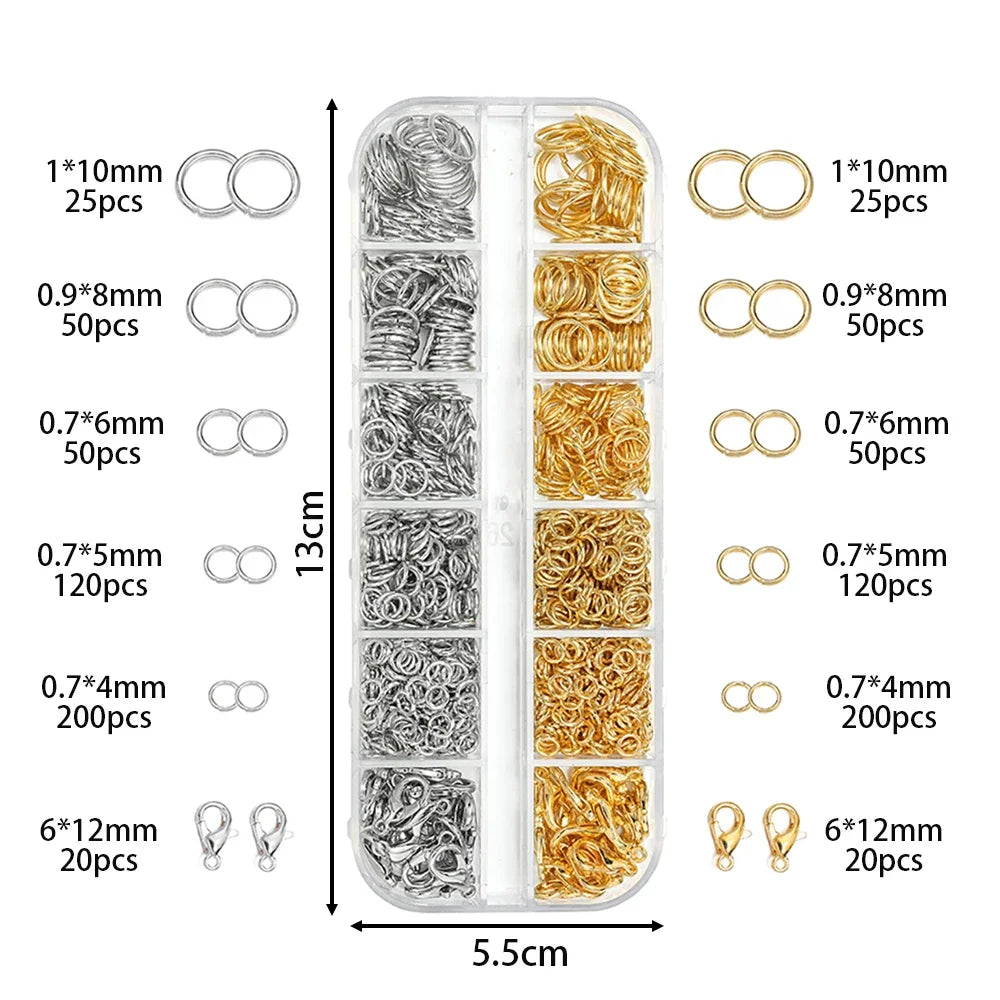 930pcs/Box Jewelry Findings Kits