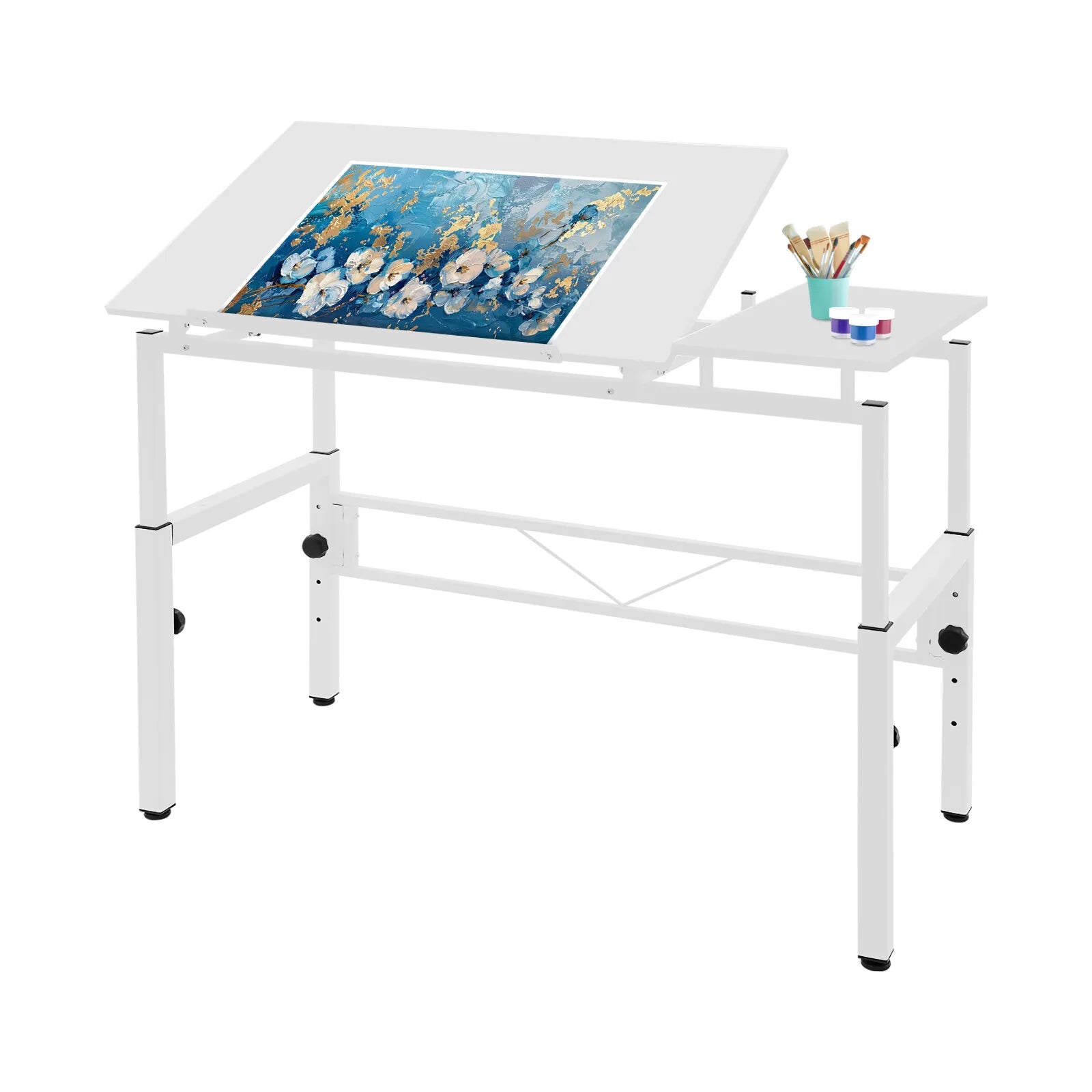 120x60cm Adjustable Drawing Table, Tilt & Height Adjustable Drafting Desk