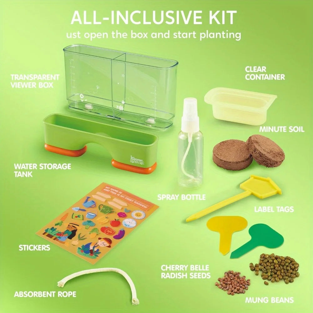 2 in 1 Root Viewer Planting Science Kit for Kids Aged 6+  Learning Gifts, Soil Hydro Observation
