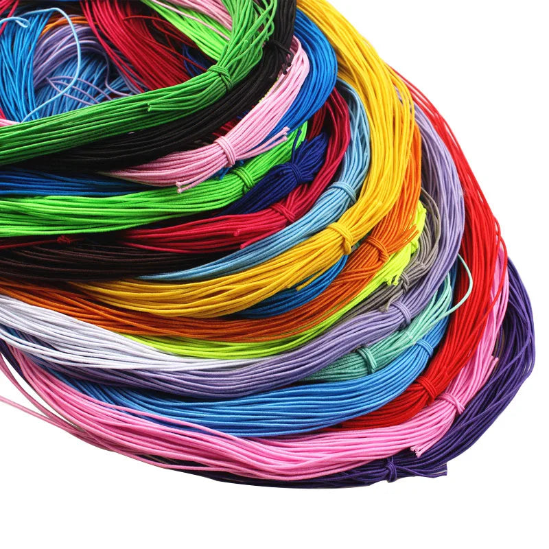 Braided Elastic Cord Beading Threads Stretch String  Crafting Cords