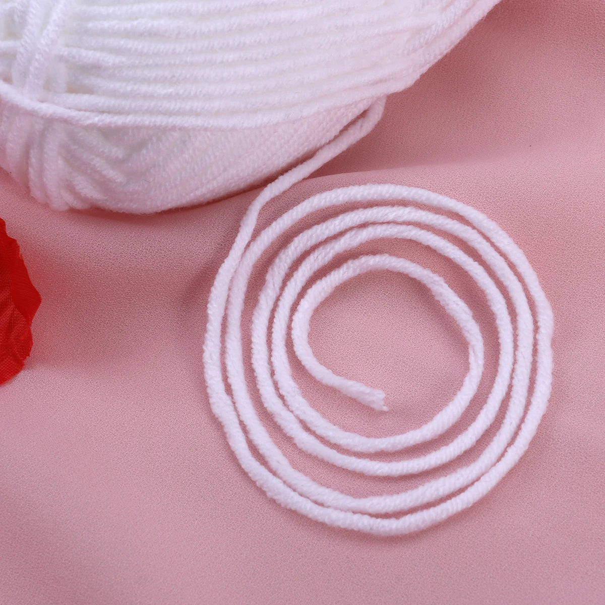 50g Milk  Crochet Knitting Wool Yarn Warm