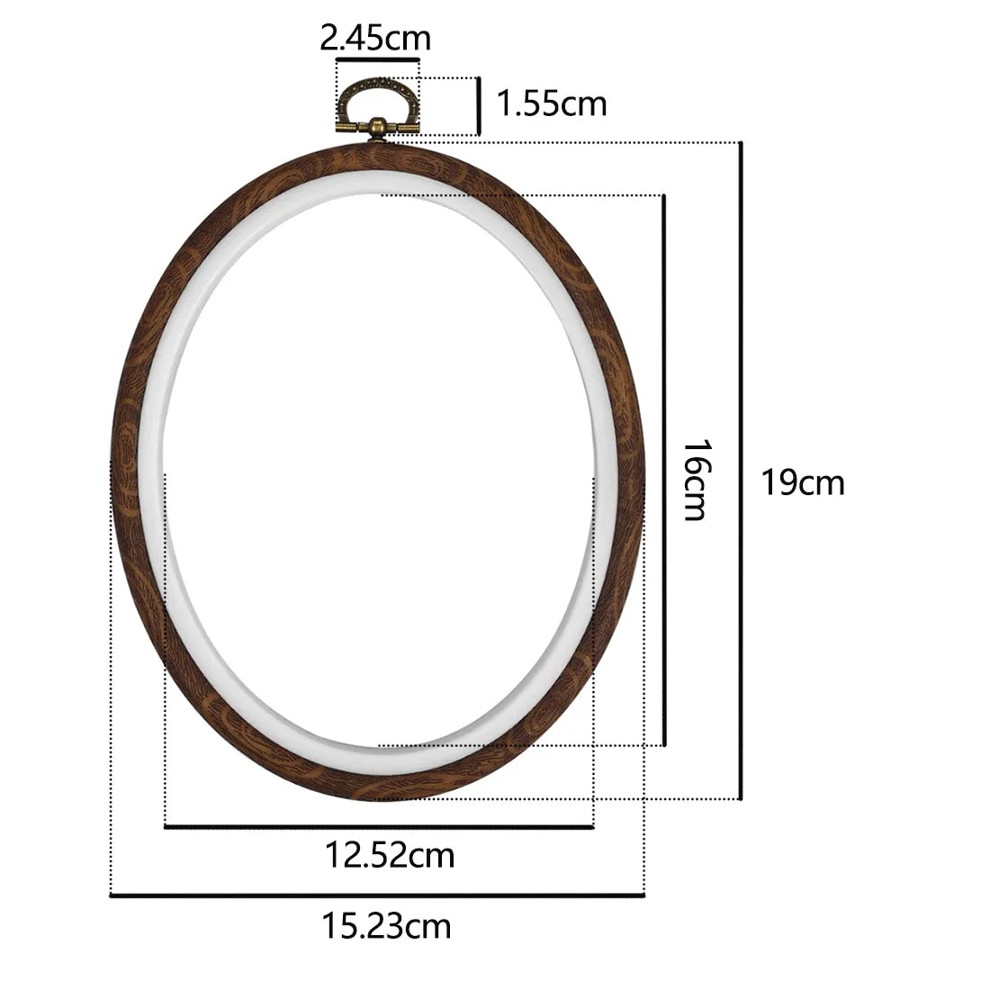 Round Wooden  Embroidery Hoop Rings For DIY Cross Stitch