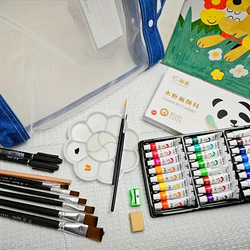 Paint Set 36 Colors 12mL/0.4oz, Professional Tempera