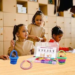 Colorful Loom Bracelet Making Kit with Storage Box DIY Art Craft Set with Charms Beads Christmas Gift