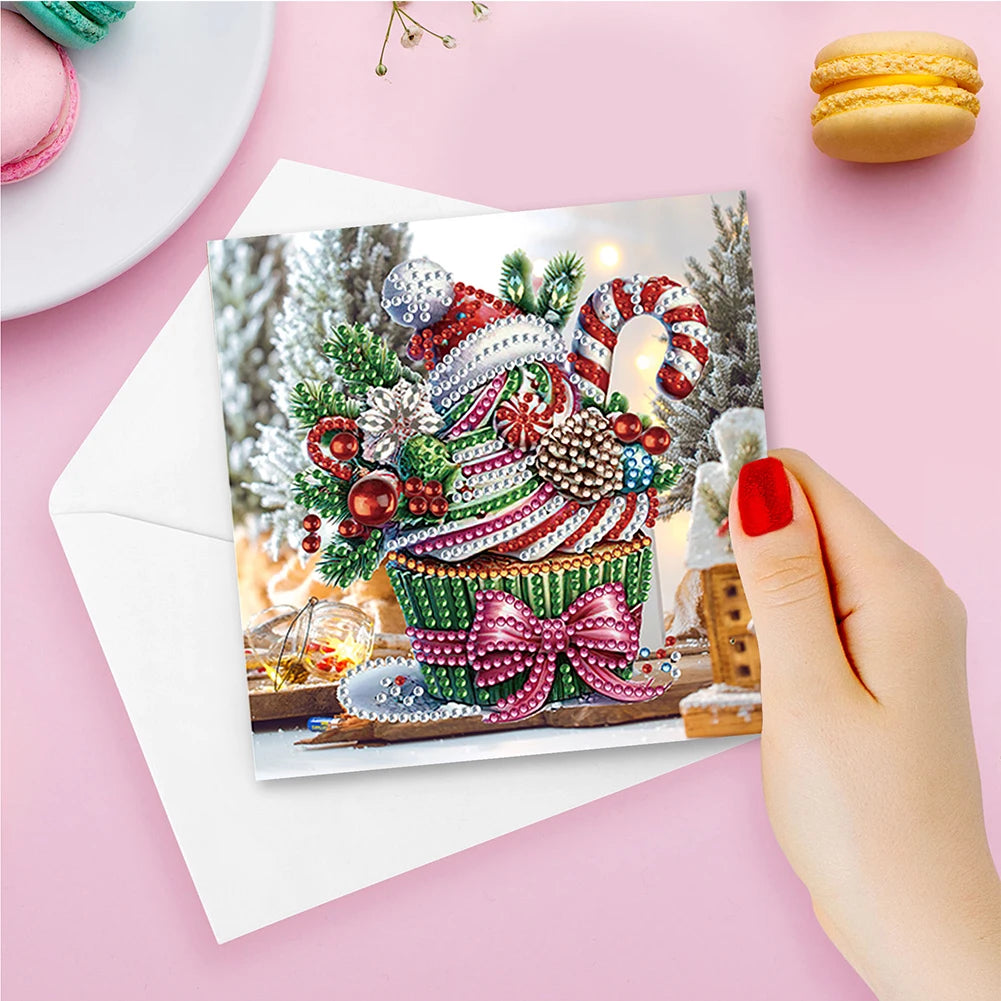 DIY Christmas Greeting Cards 12pc Diamond Painting Kits