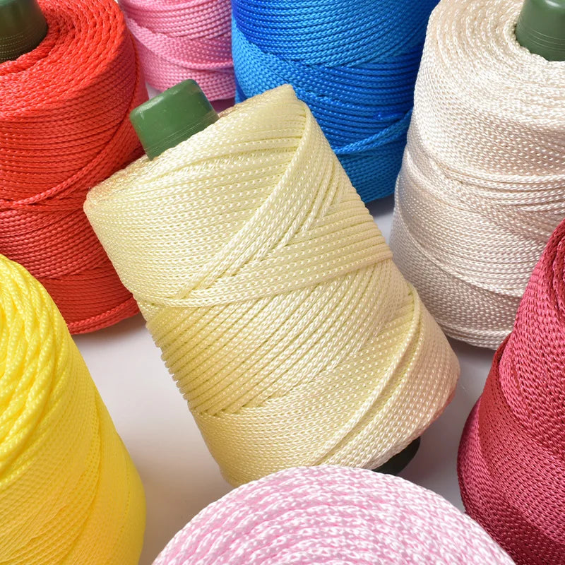 DIY Hand-Woven  Craft Rope Hollow Wool Crocheting Cushion