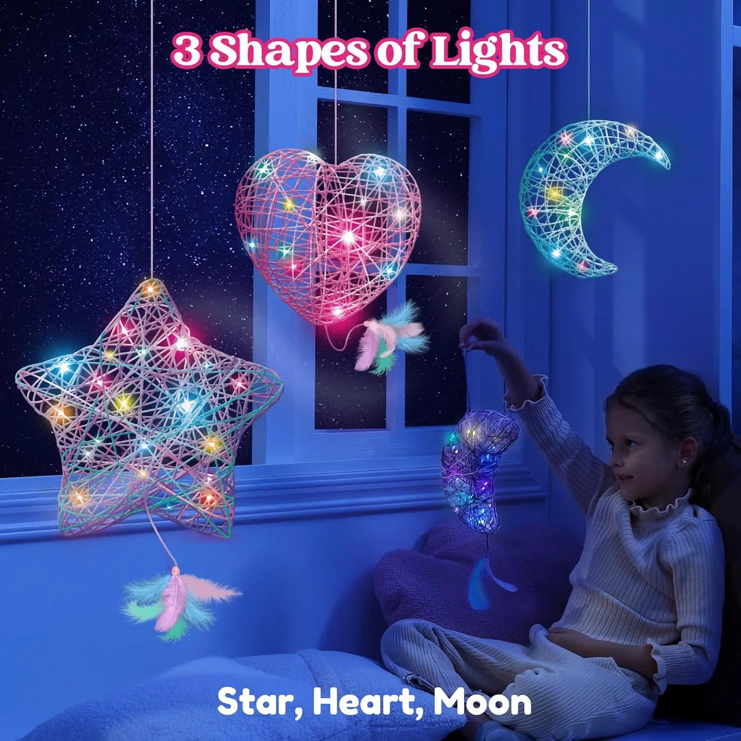 3D String Art Kit Light Up String Light Toy