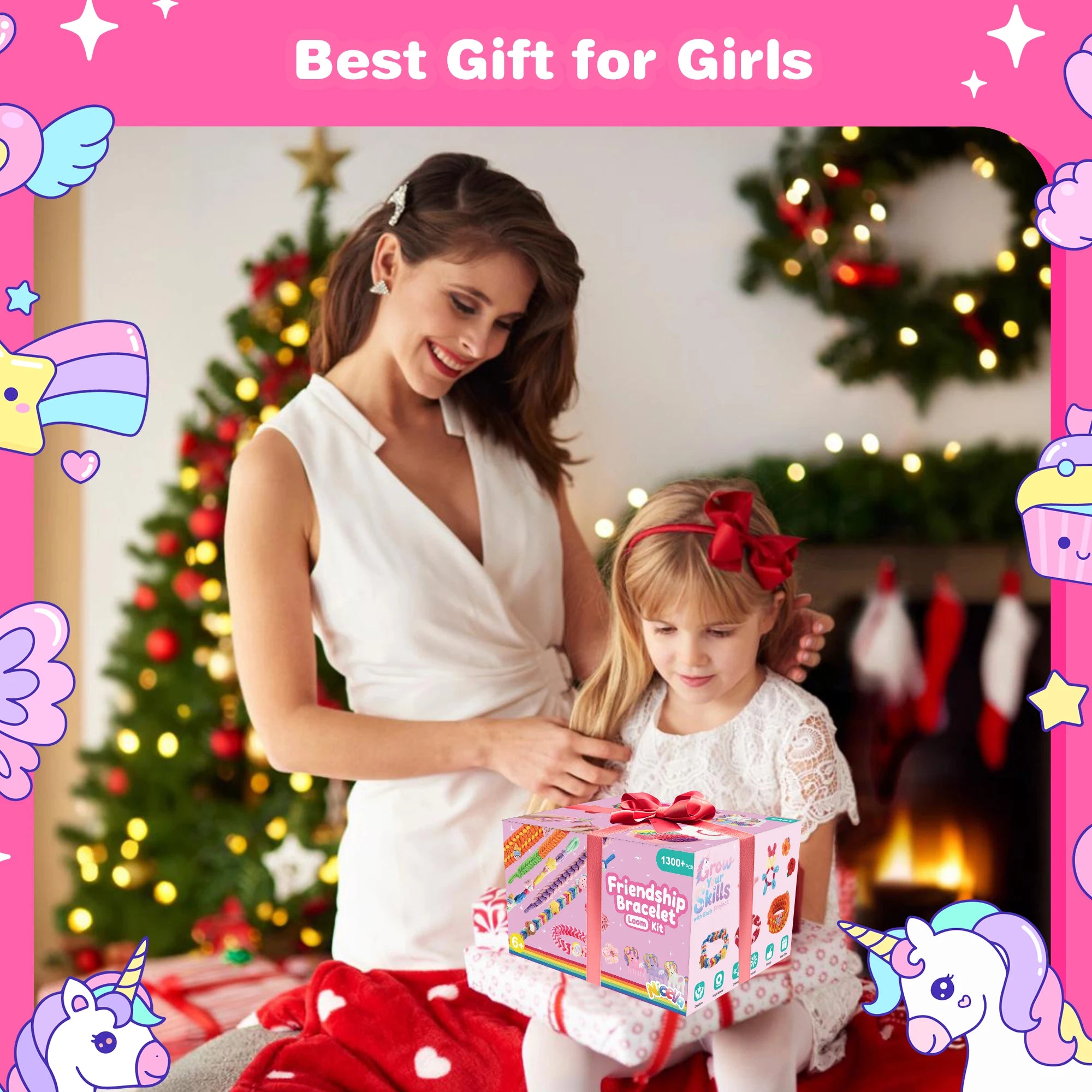 Bracelet Making Kit for Girls Rubber Band Friendship Bracelet