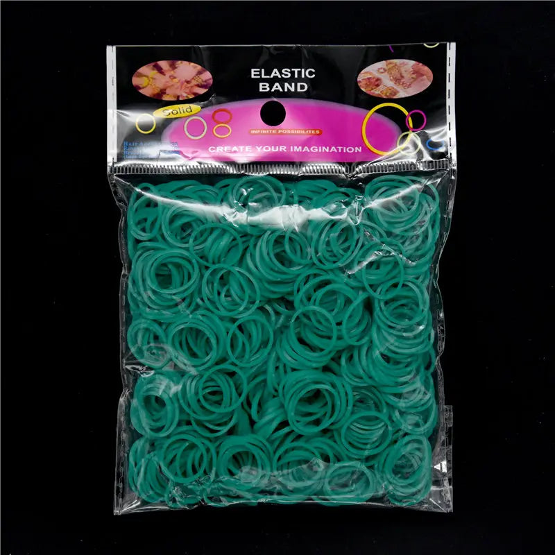 New Loom Rubber Bands Bracelet for Kids or Hair Rainbow Rubber Loom Bands