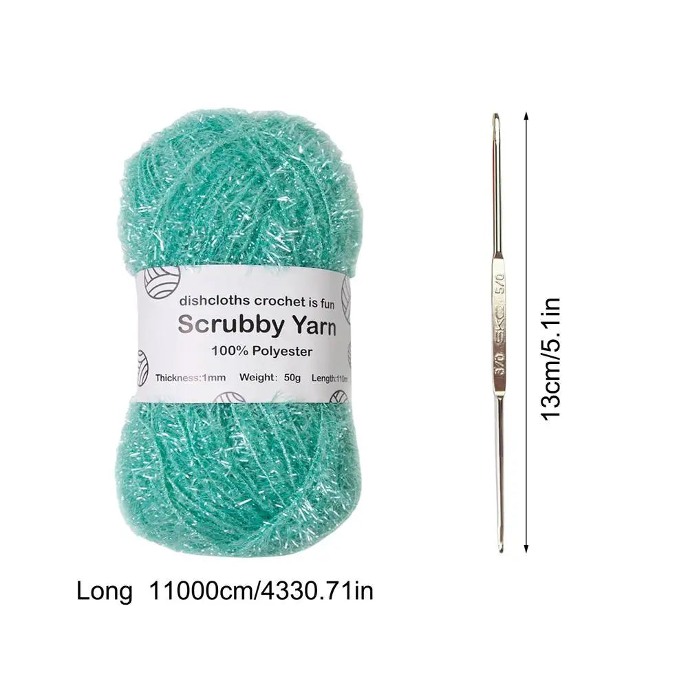 Yarn For Scrubbies Polyester Assorted Colors Crocheting Yarn