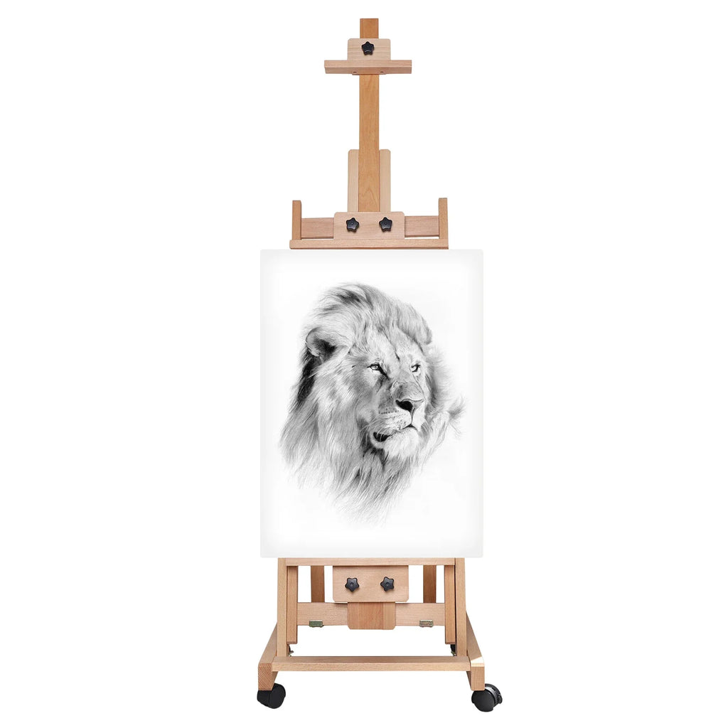 Large Removable Artist Studio Easel Wood Art Station