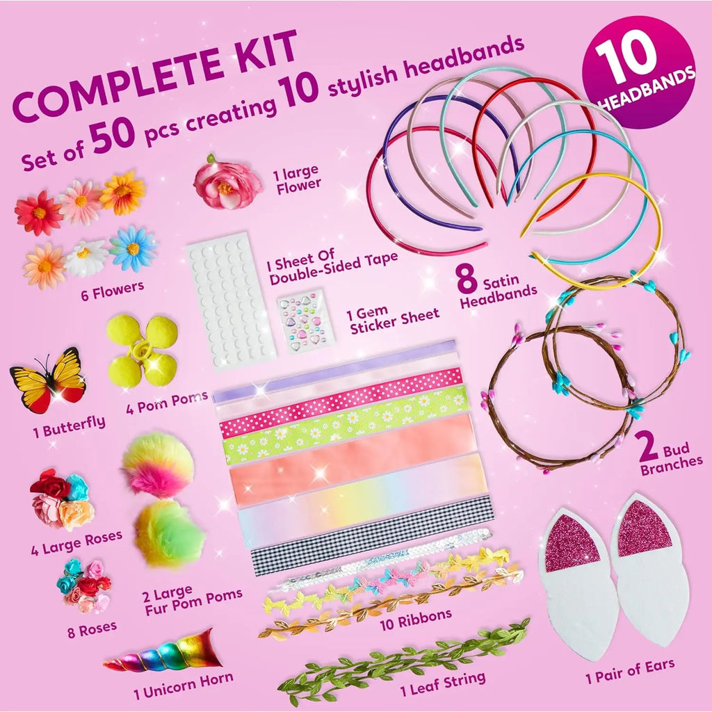 Headband Making Kit for Girls Kids Headbands DIY