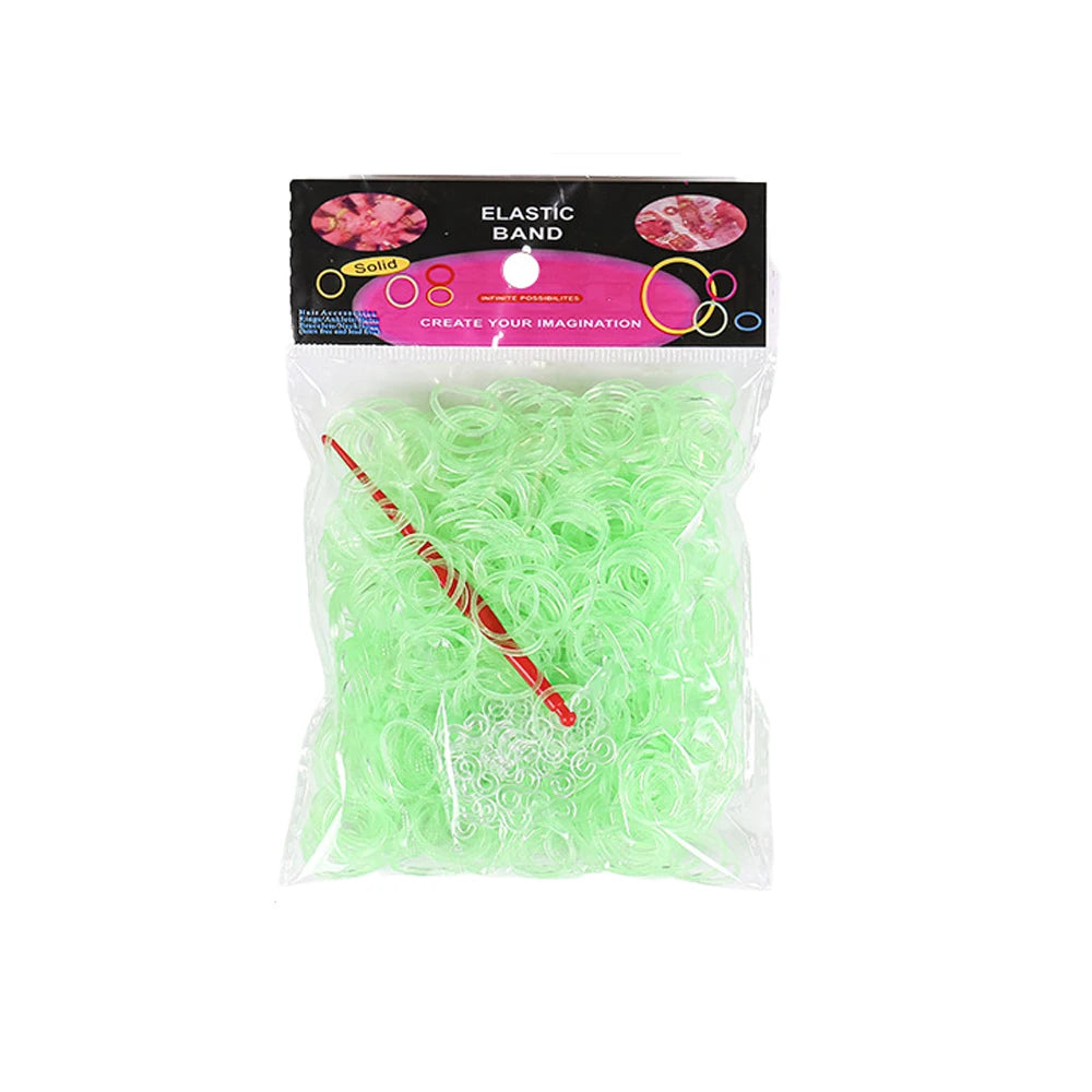 600pcs Loom Rubber Bands Kit Bracelet Making Kit for Kids Elastic Weaving