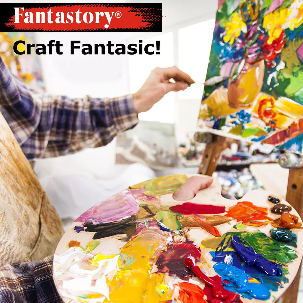 Fantastory Acrylic Paint Set 35+1 Colors (36x22ml), Craft Paint Kit, Paint Supplies for Adults , Non-Toxic Paints Sets