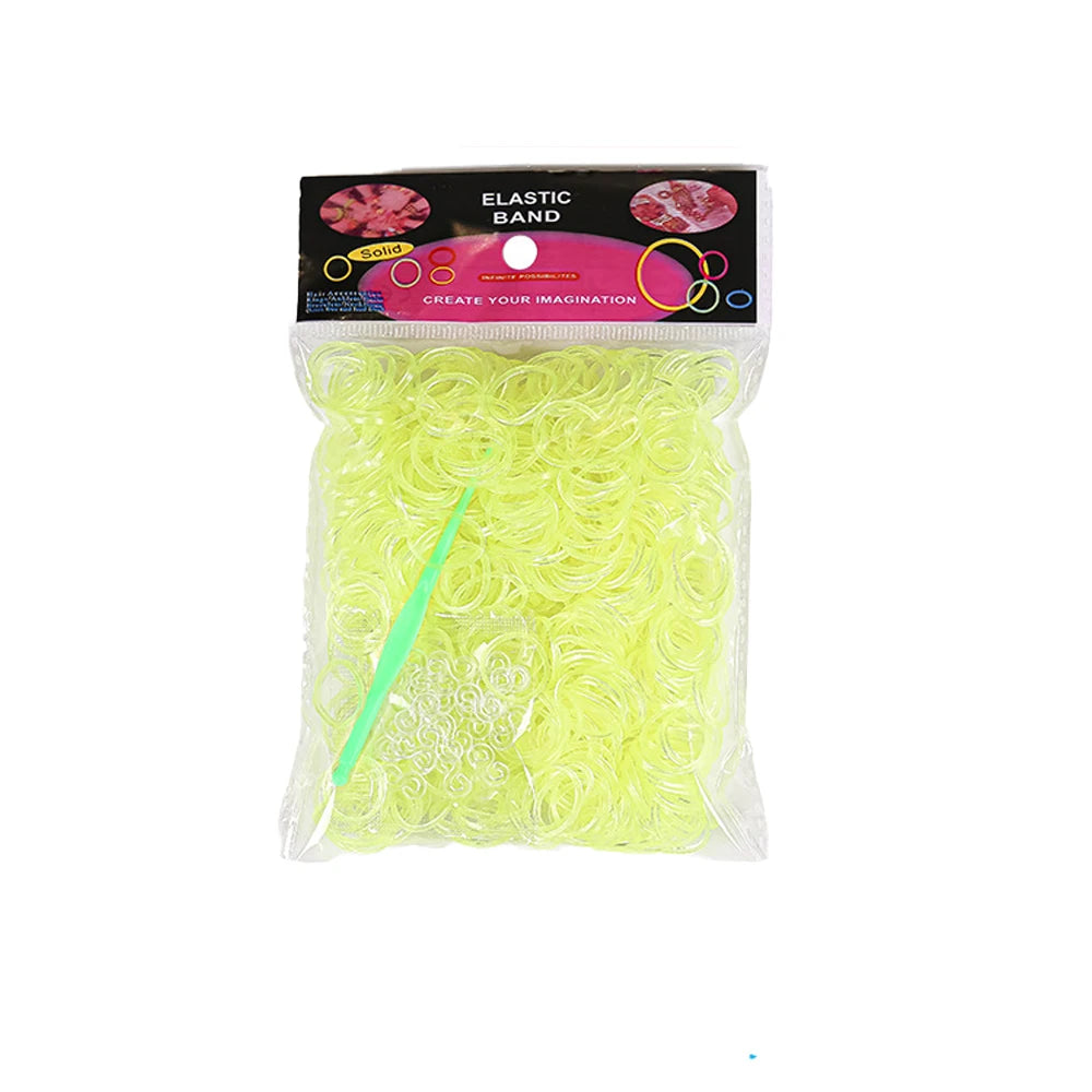 600pcs Loom Rubber Bands Kit Bracelet Making Kit for Kids Elastic Weaving