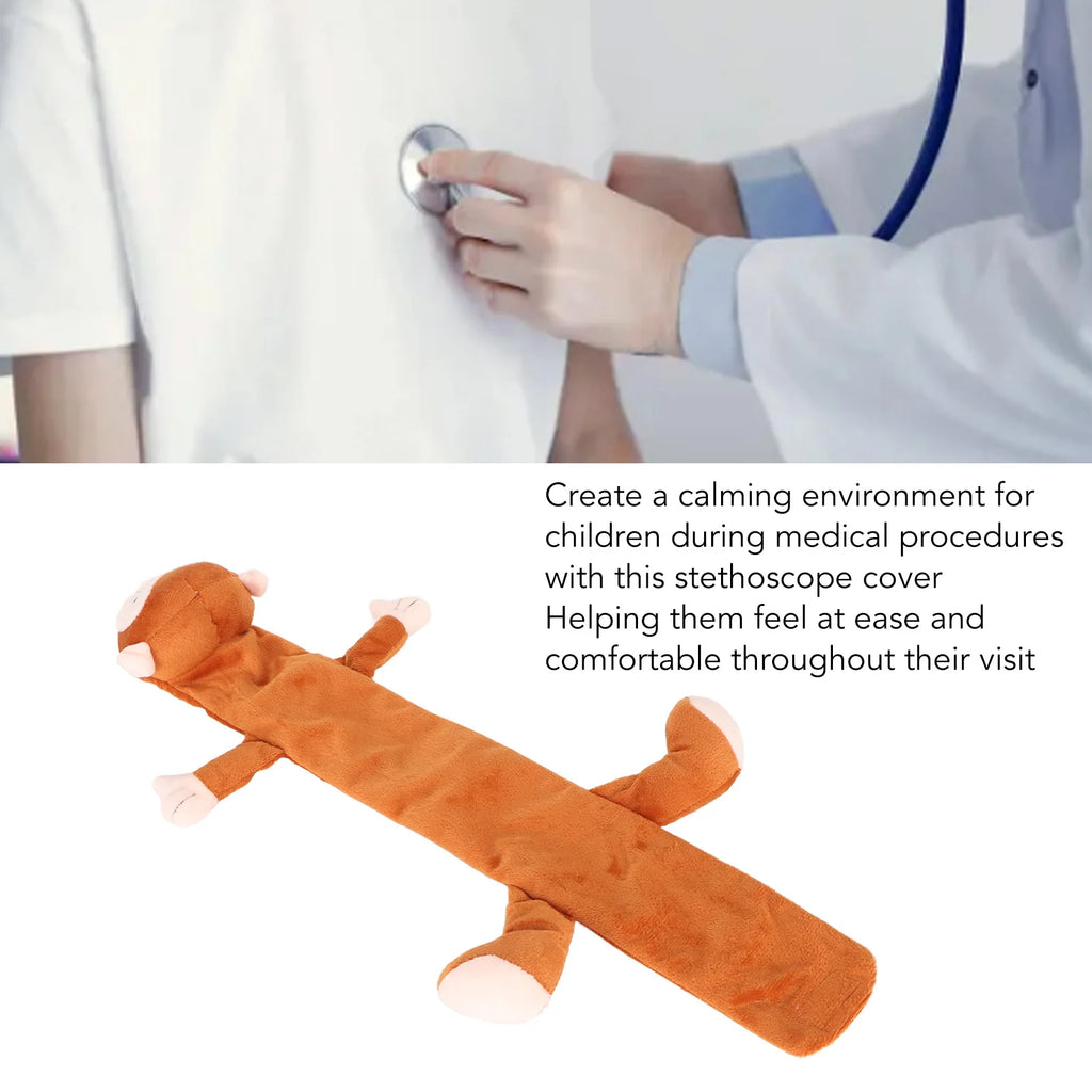Stethoscope Covers Cute Animal Shape Plush Stethoscope Cover Sleeves Stethoscope Accessories for Nurses Doctors Monkey