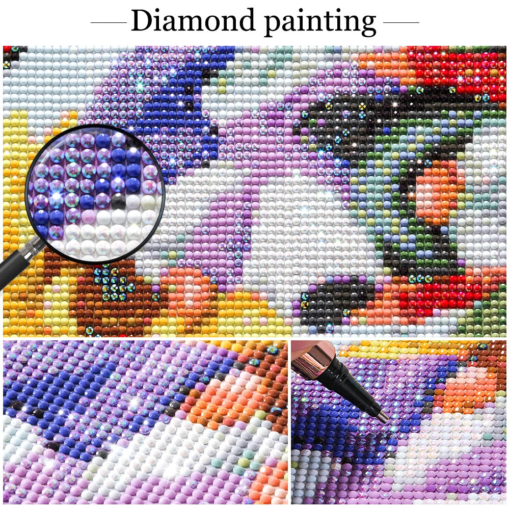5D DIY Drill Partial AB Diamond Painting Owl Kit