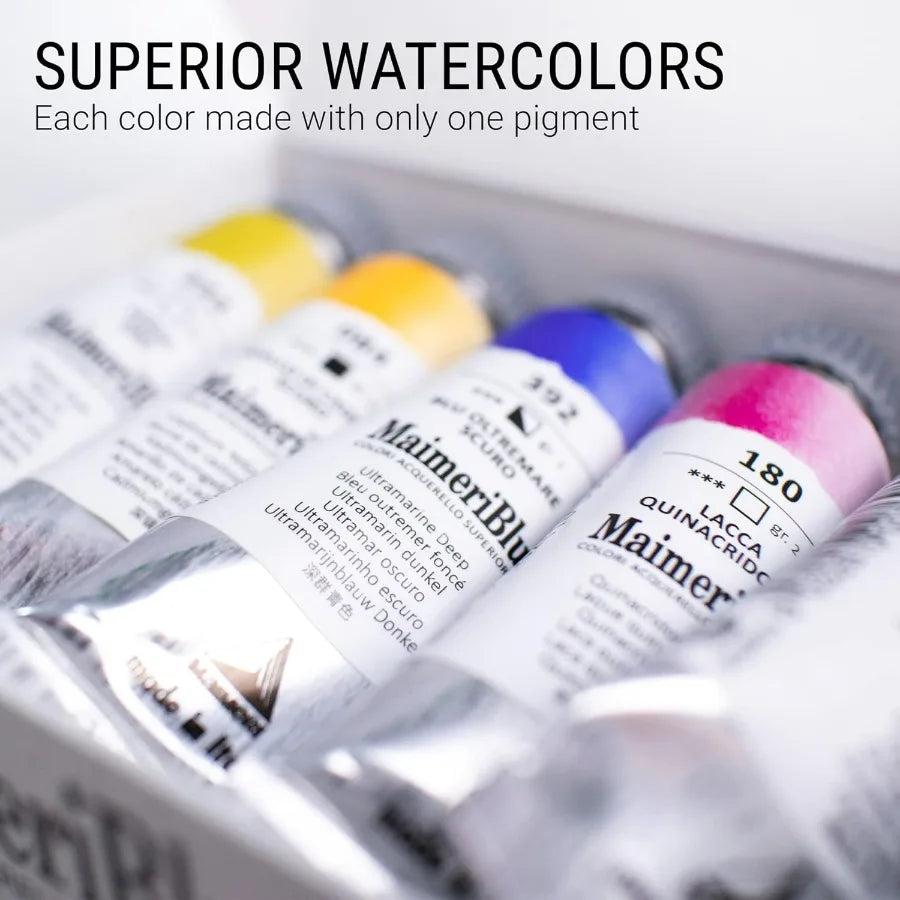 Single Pigment Watercolor Paint Set 5Piece Professional Watercolor