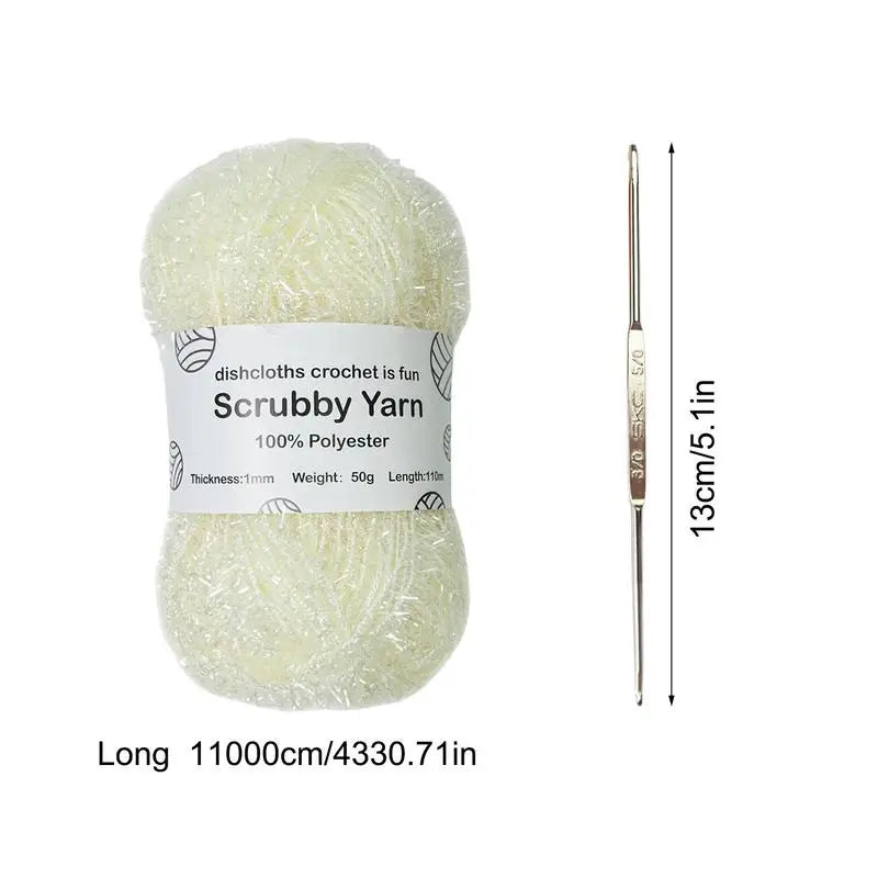 Yarn For Scrubbies Polyester Assorted Colors Crocheting Yarn