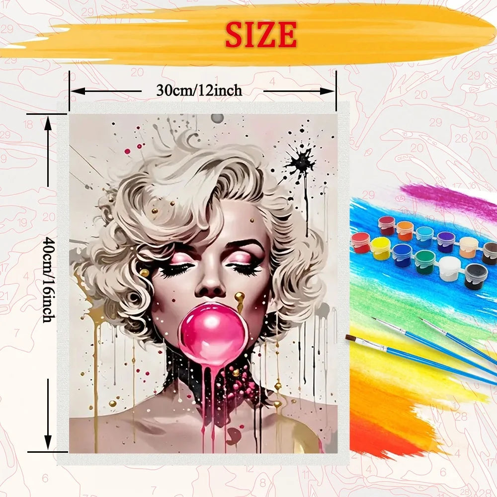 Woman Portrait Diy Art Paint By Numbers