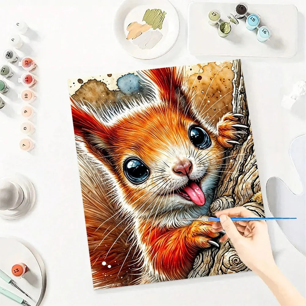 Diamond Painting  Animal HandPainted On Canvas