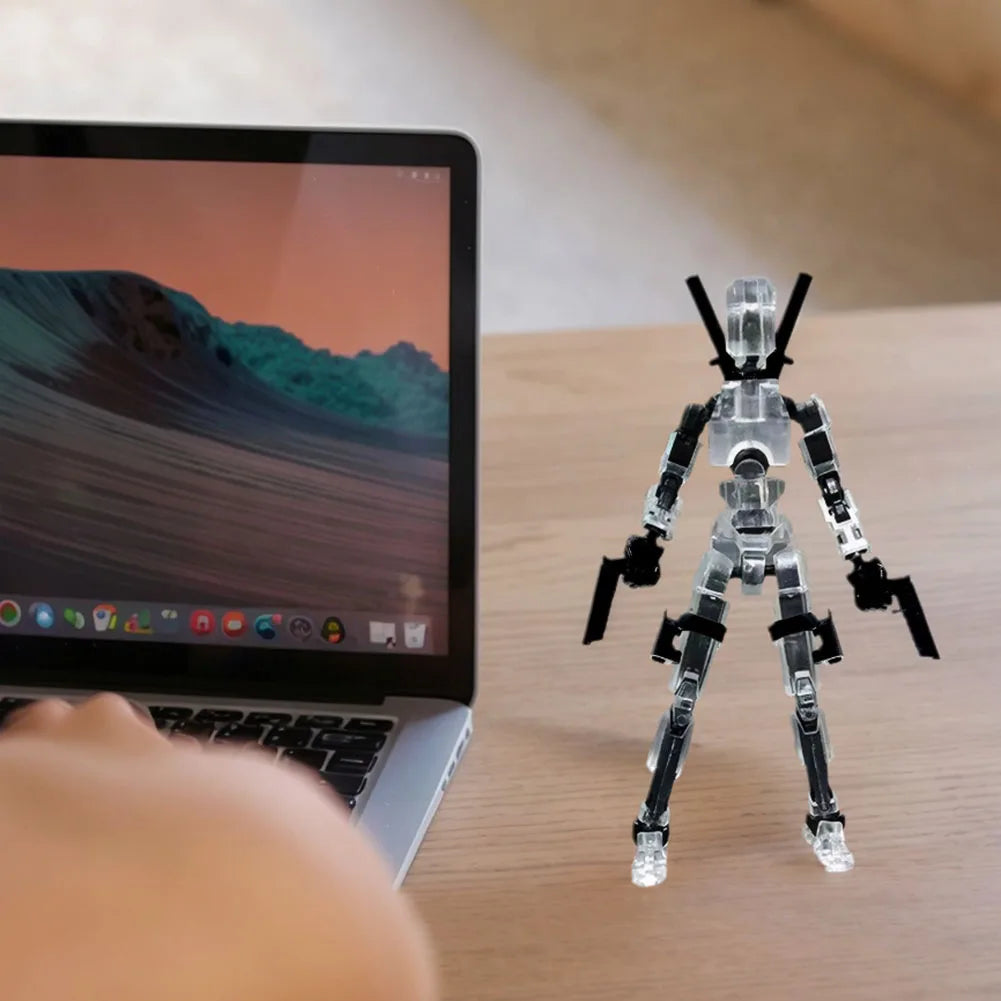 3D Printed Action Figure Multi-Jointed Action Figures Assembly