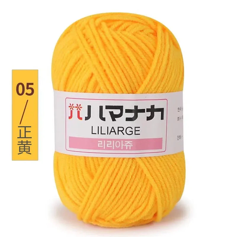 Milk Sweet Soft Cotton Baby Knitting Wool Yarn Thick Yarn