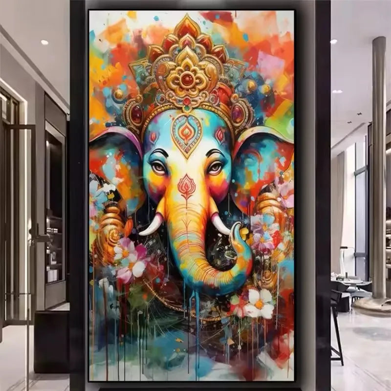 Ganesha Hindu DIY Diamond painting New 2026, DIY Religion Art for Home Decoration Gift.