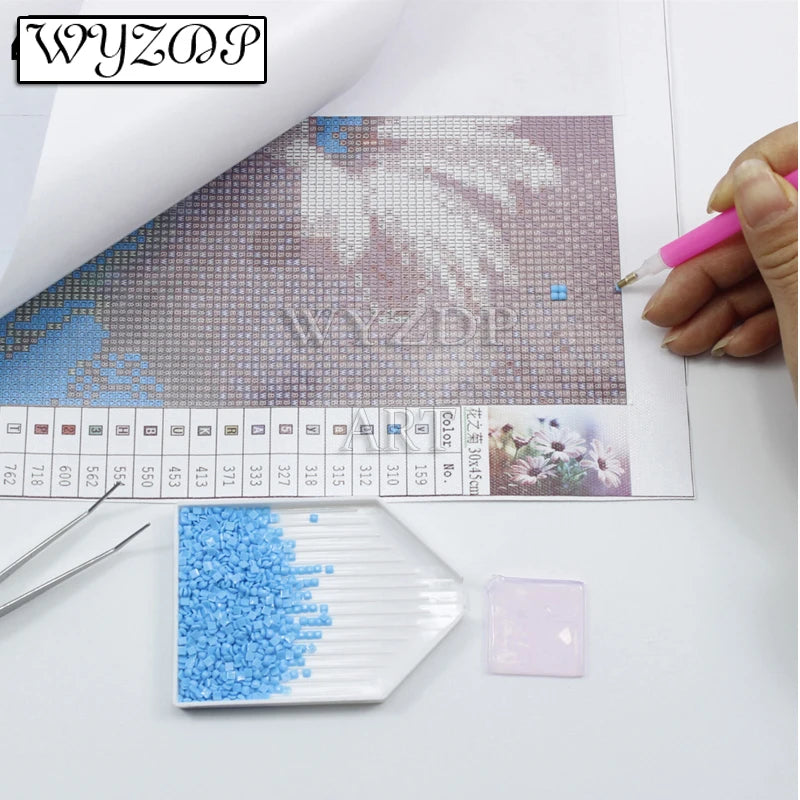 Fairy Dust Diamond Painting Cartoon Doll Embroidery Landscape Decor.
