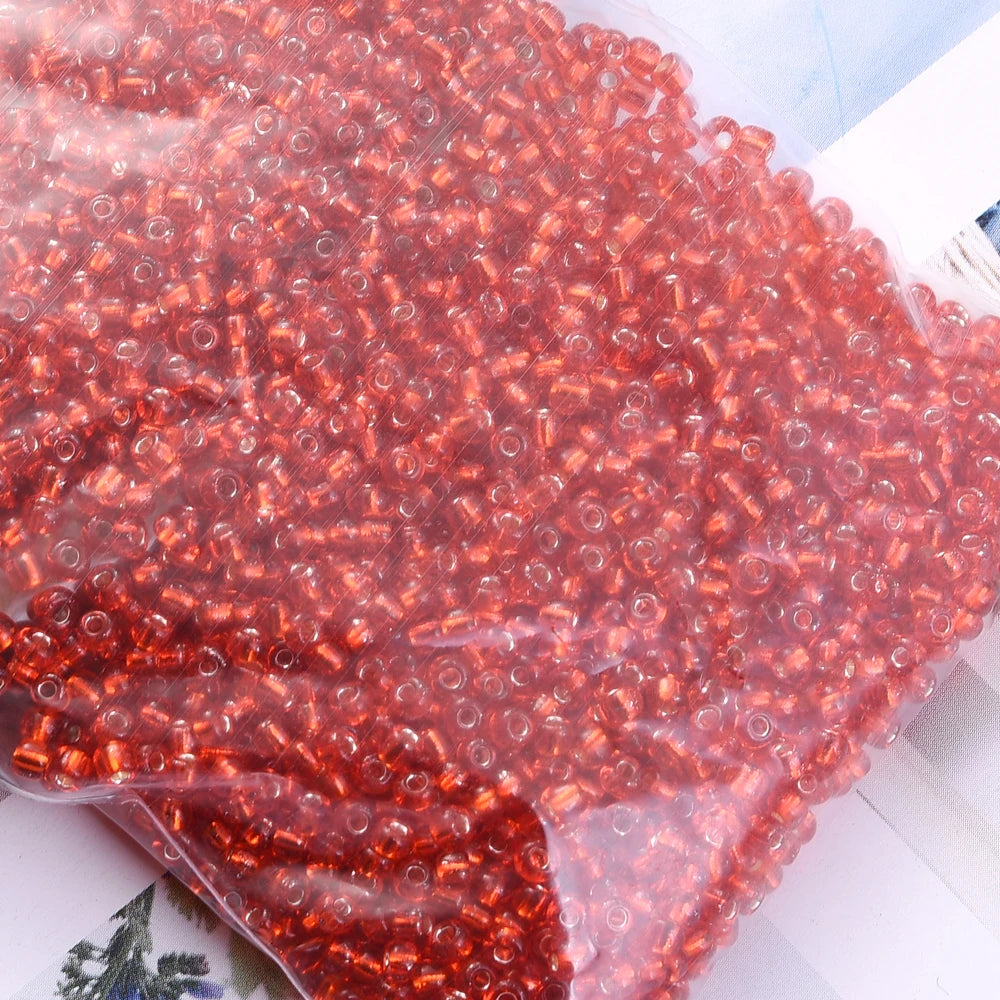 1000/500/200Pcs Glass Transparent Seed Bead Spacing Beads
