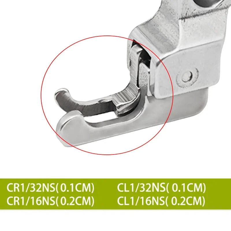 Materialsc  Sewing Machine Left/Right Edge Guide Presser Foot