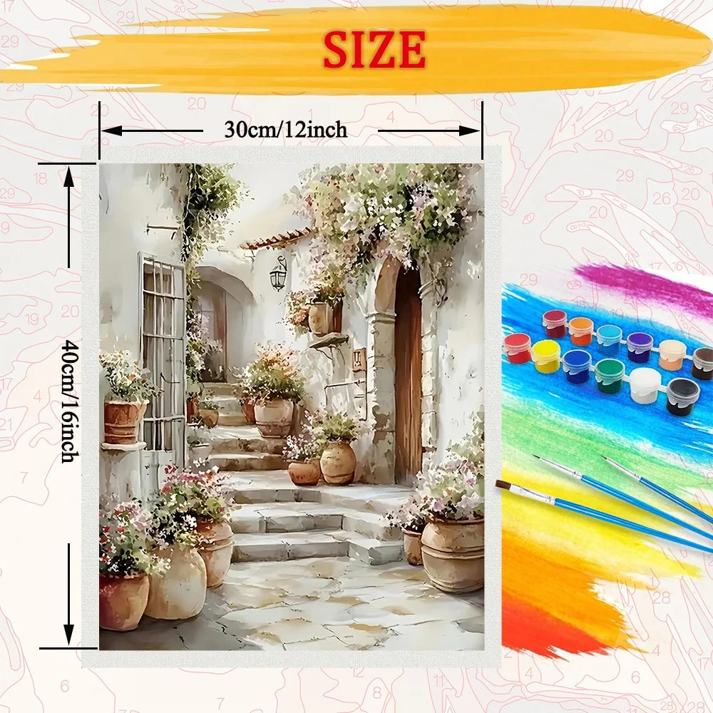 Scenery Diy Art Paint By Numbers For Adult