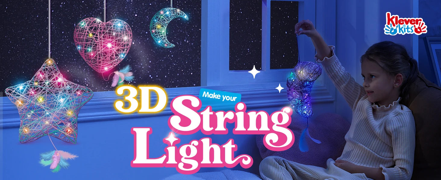 3D String Art Kit Light Up String Light Toy