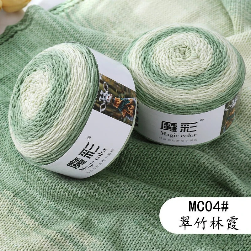 Cake Yarn for Knitting Crochet Gradient Color Medium Worsted Soft  for DIY Scarf