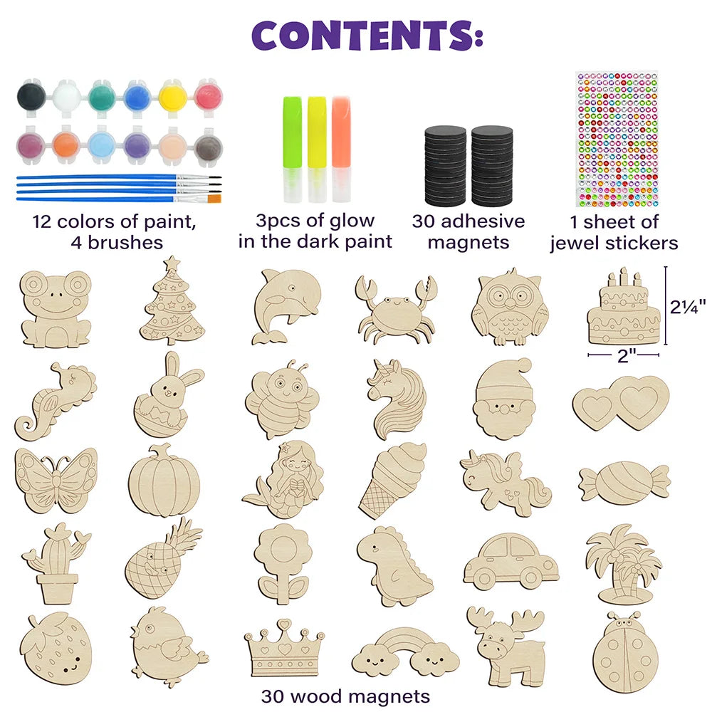 Birthday Giftss Wood Crafts Kit for Kids Glow in The Dark